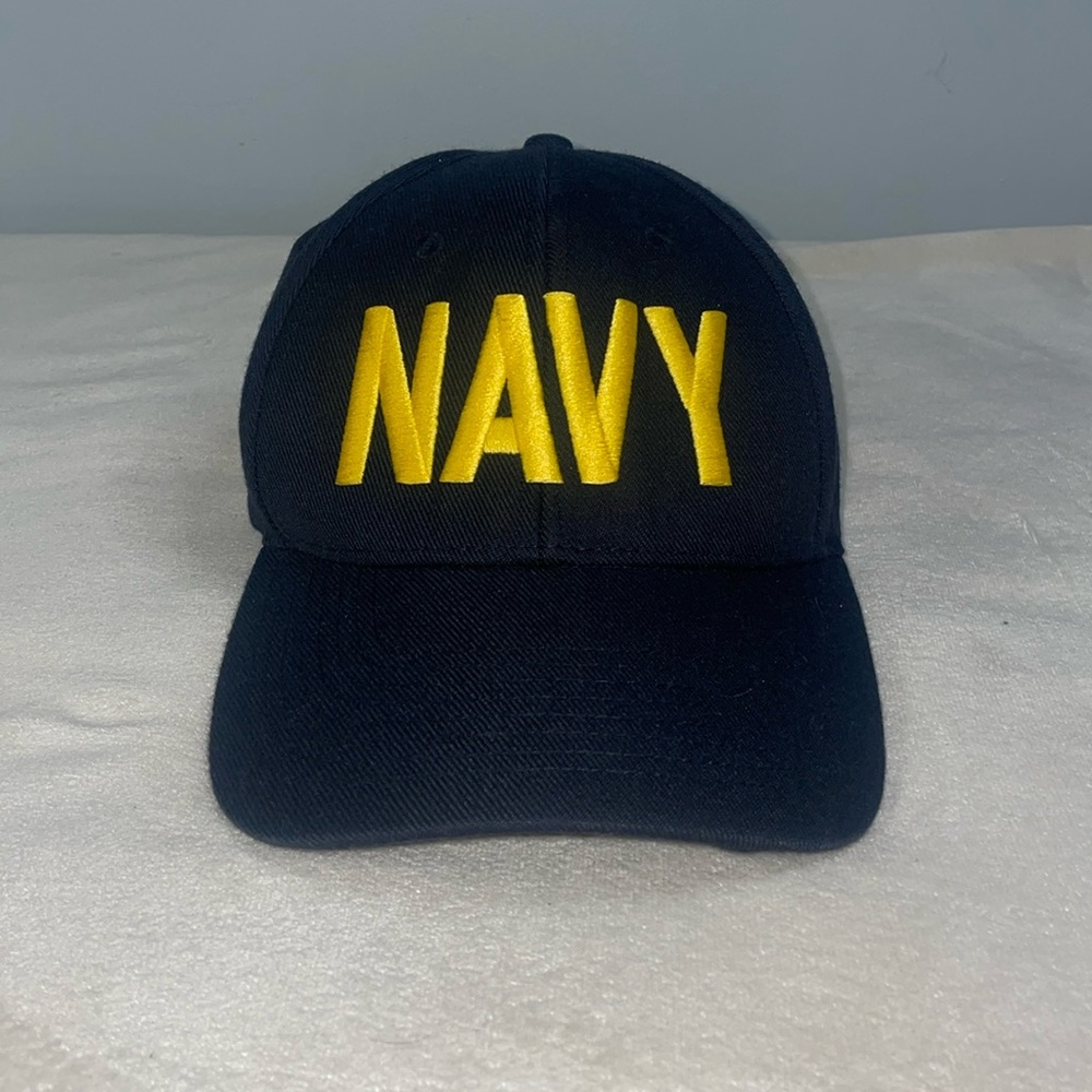 U S Navy Snap back Official Military headwear Eagle Crest Navy hat.